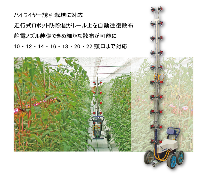 レールタイプ・ハイワイヤー対応タイプ｜オートランナー｜農業機械｜有光工業株式会社